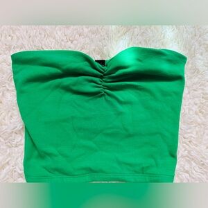 Green Crop Top